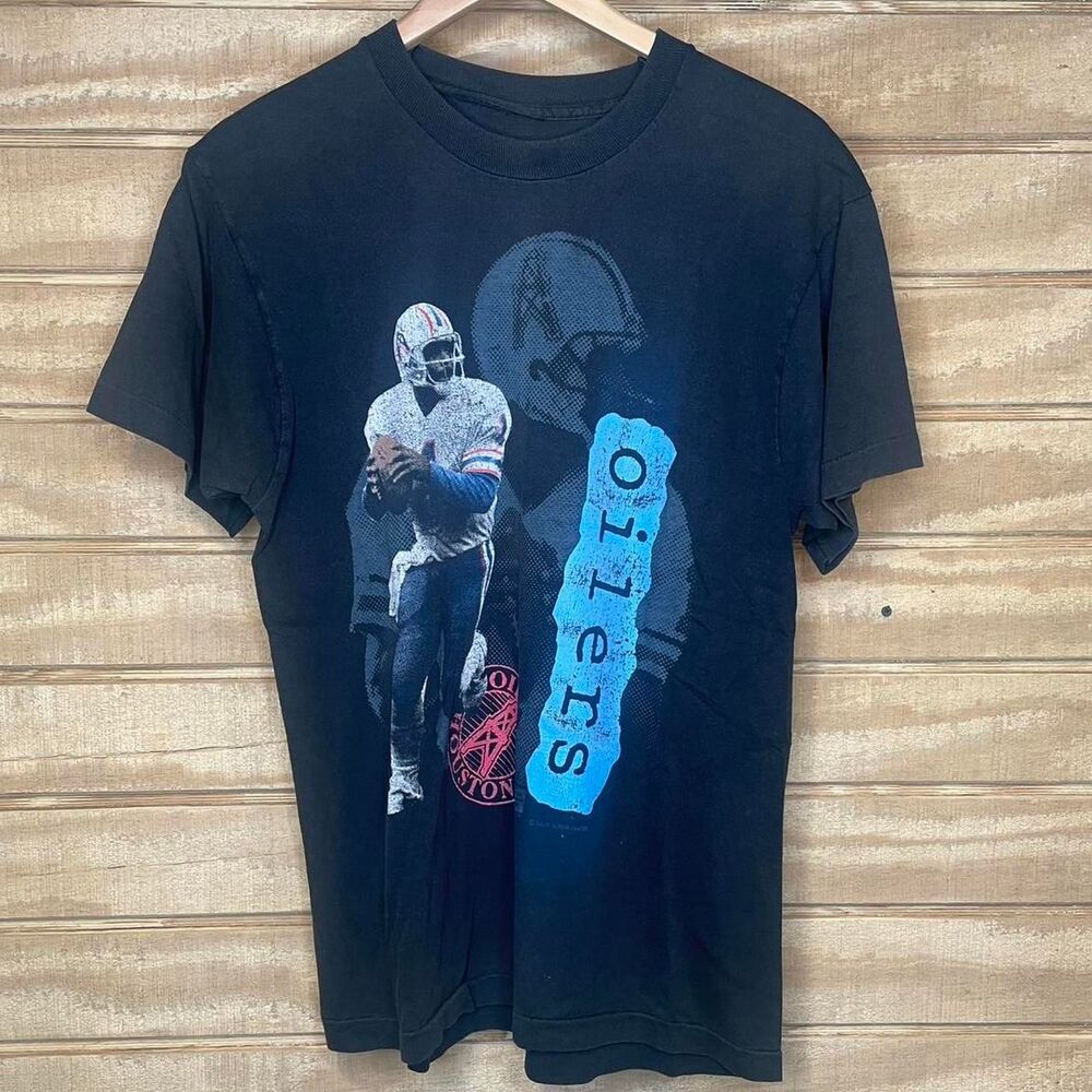 Vintage 1987 Salem Sportswear Houston Oilers Warren Moon  Size: Large